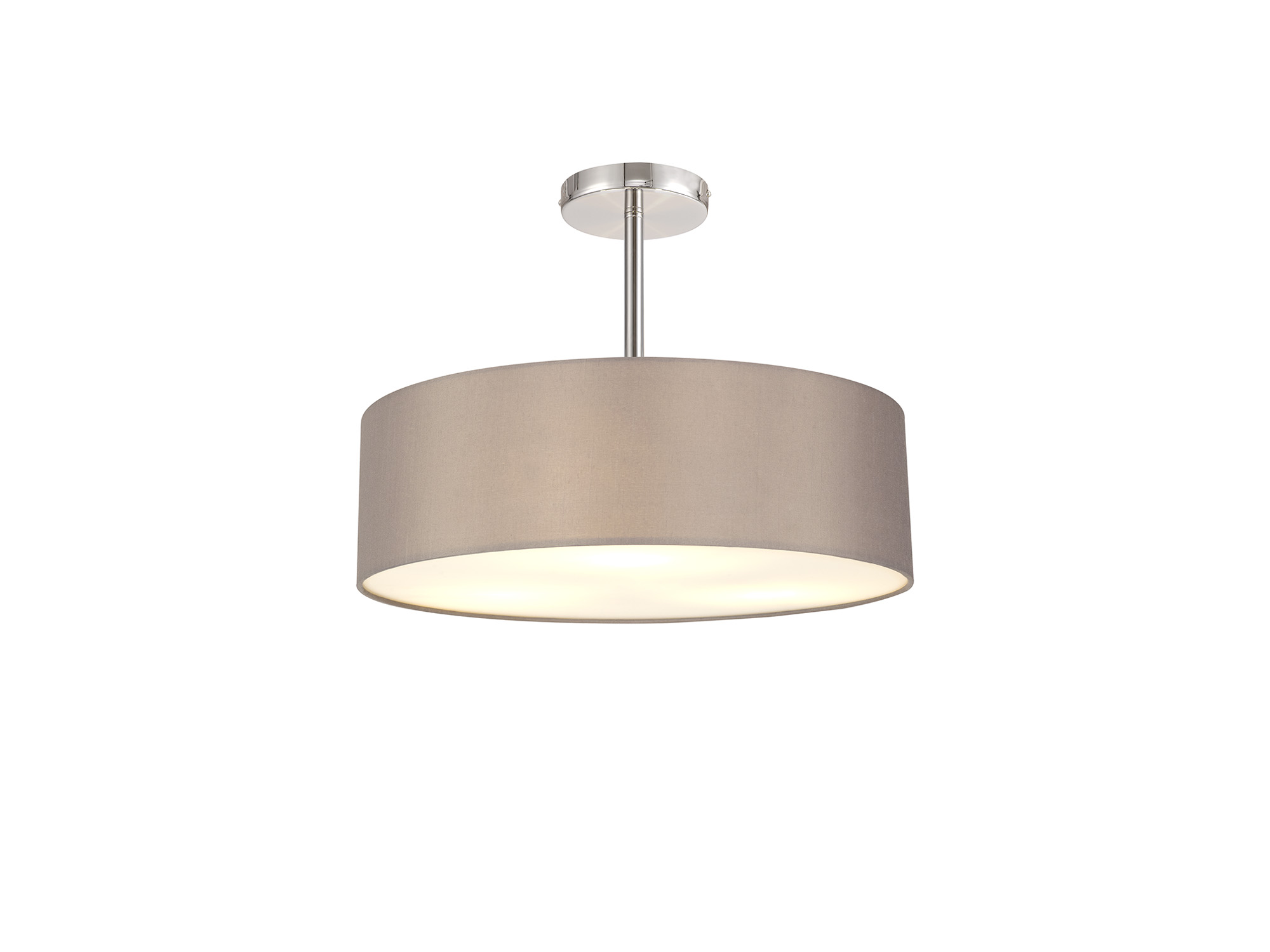 DK0726  Baymont 45cm Semi Flush 5 Light Polished Chrome, Grey